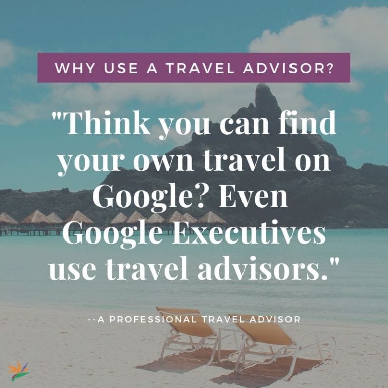 the benefit of Travel Agents goes way beyond just saving you money. They provide a service to make your vacation the best yet!