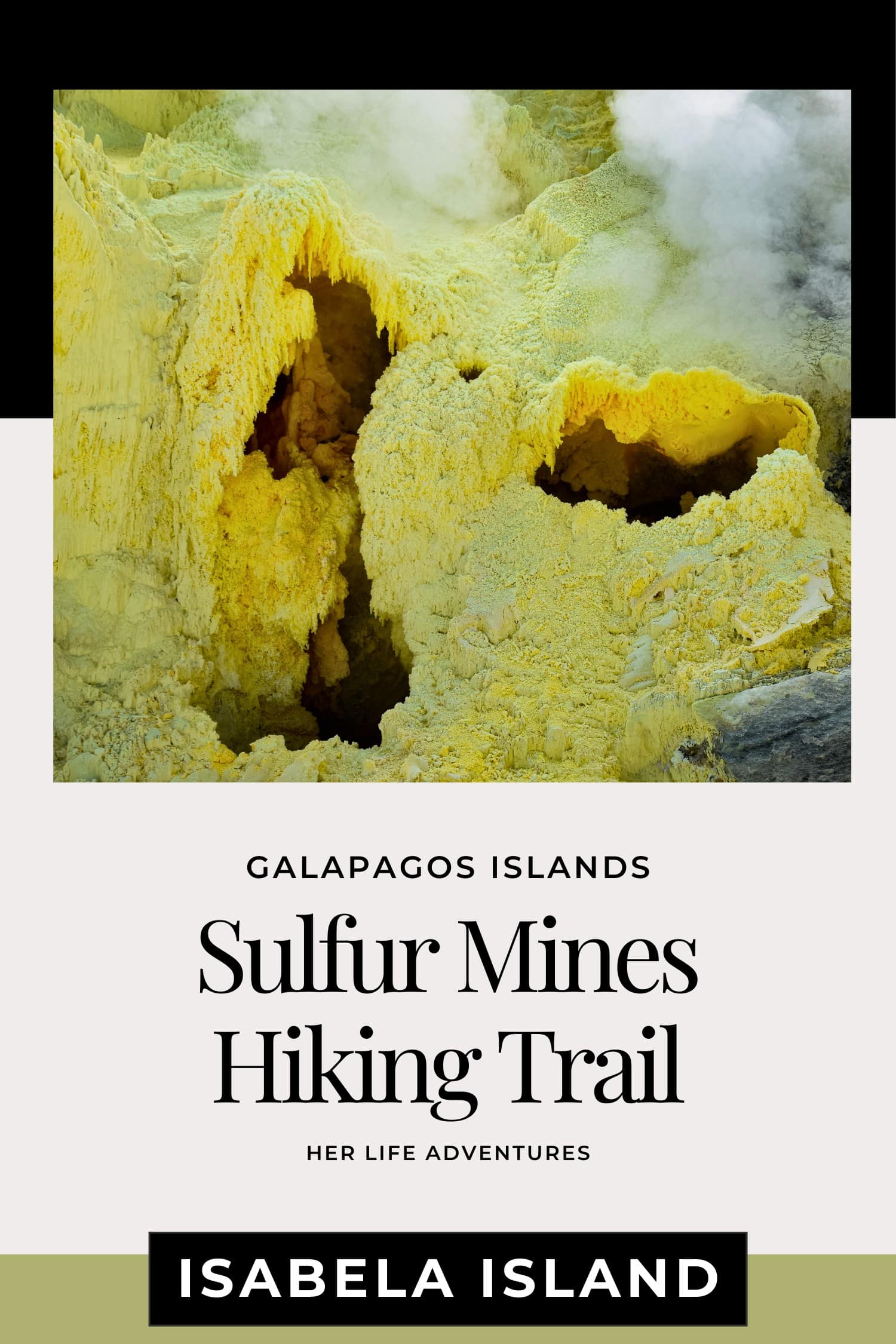 Hiking to the Sulfur Mines on Isabela Island, Galapagos