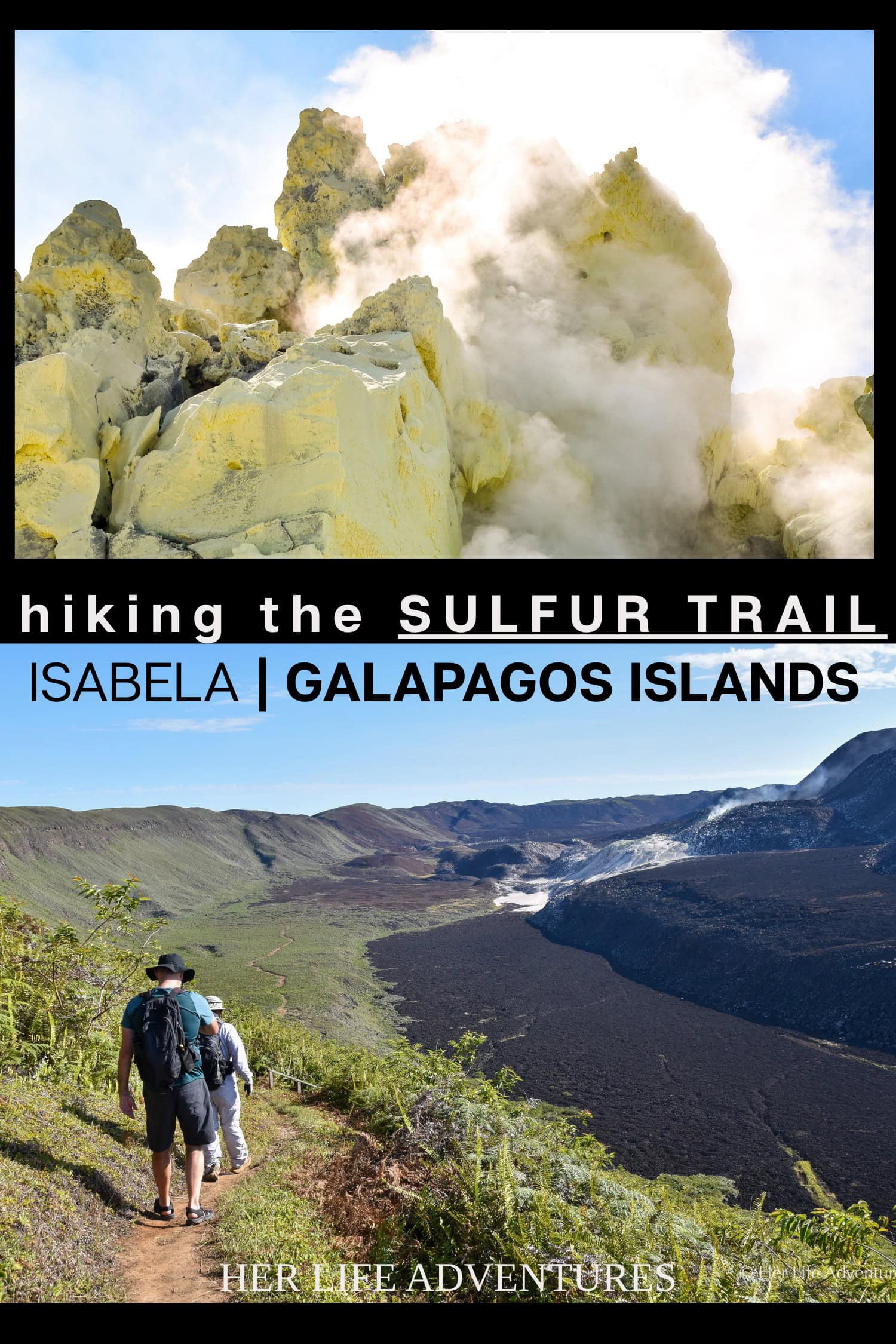 Hiking to the Sulfur Mines on Isabela Island, Galapagos
