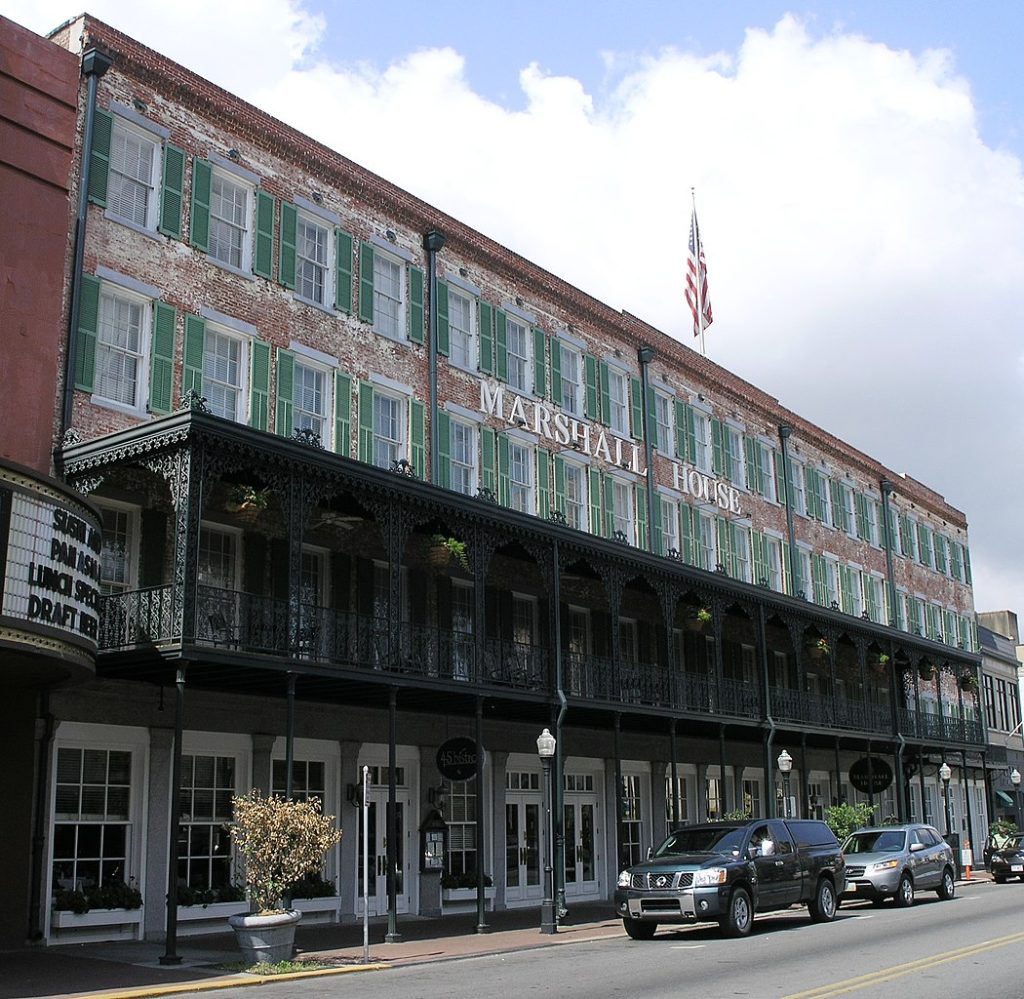The Marshall House in Savannah, Georgia