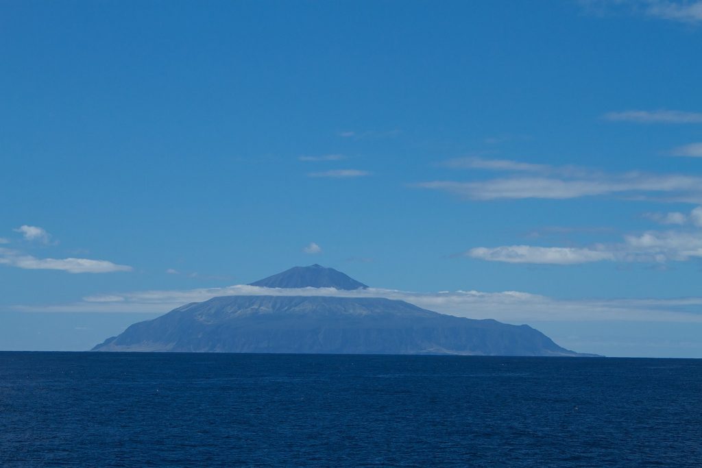 Tristan da Cunha Island in South Atlantic