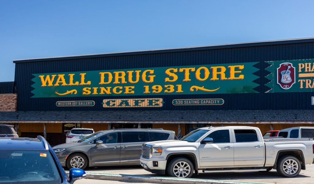 Wall Drug Store front in Wall South Dakota