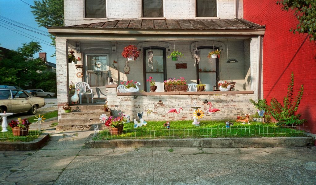 Décoration d'été sur le balcon