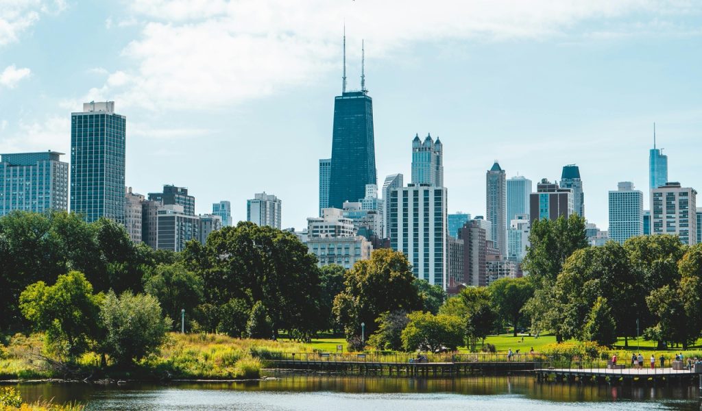 Photo of Park Across Buildings
