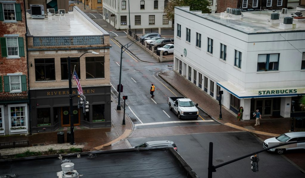 Street View of Downtown Savannah, Georgia
