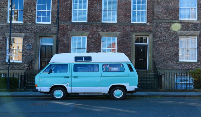 Vintage Camper Van in Newcastle Street View