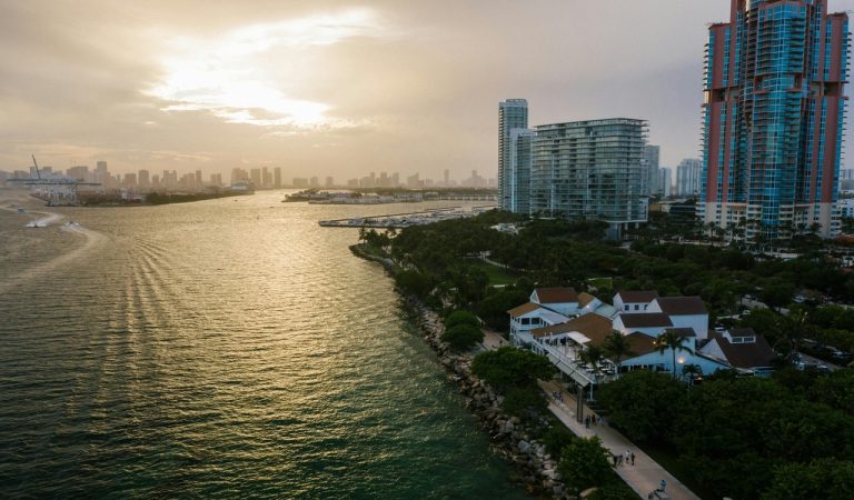 City Buildings Near Body of Water