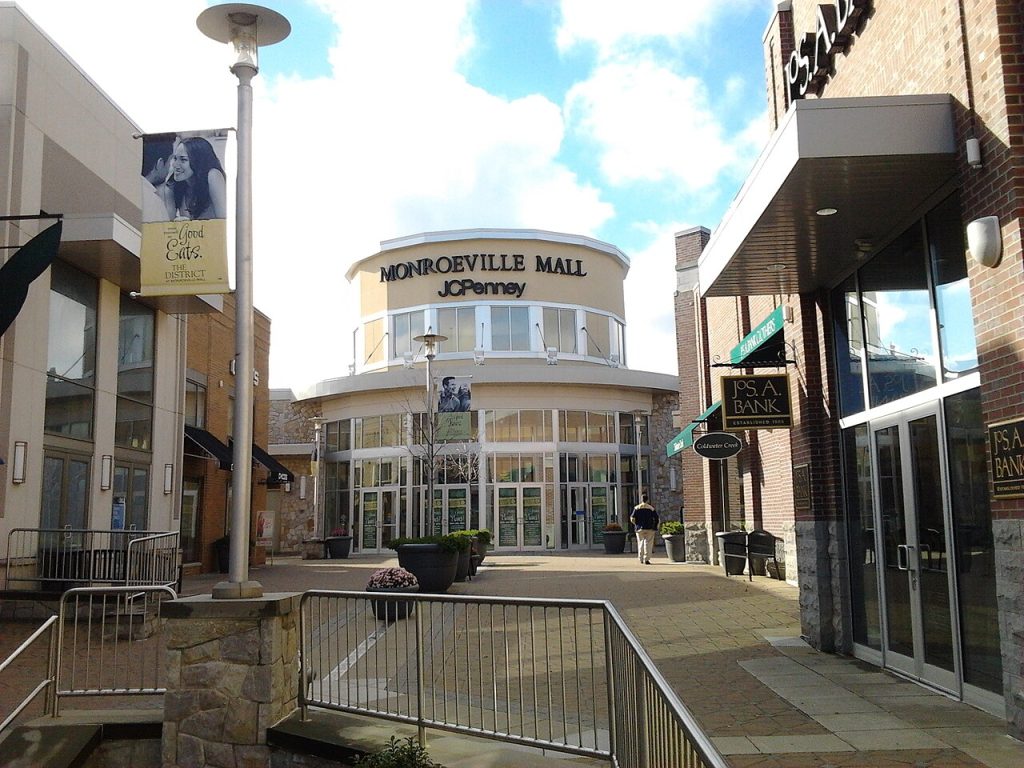 Entrance to the Monroeville Mall, located outside Pittsburgh, PA.