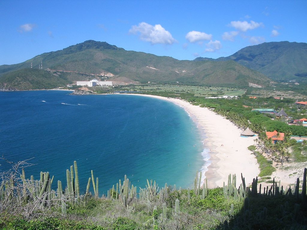 A beach in Margarita Island (Venezuela) called Playa Puerto Cruz.