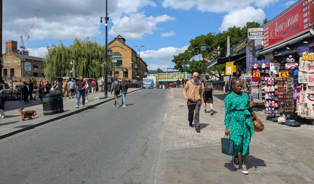 Vibrant Afternoon at Camden Market, London 