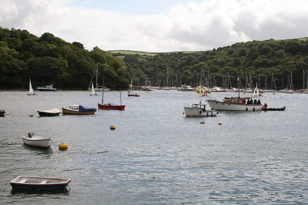 River Fowey in Fowey, England