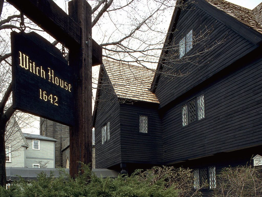 The Salem Witch House in Salem Massachusetts.