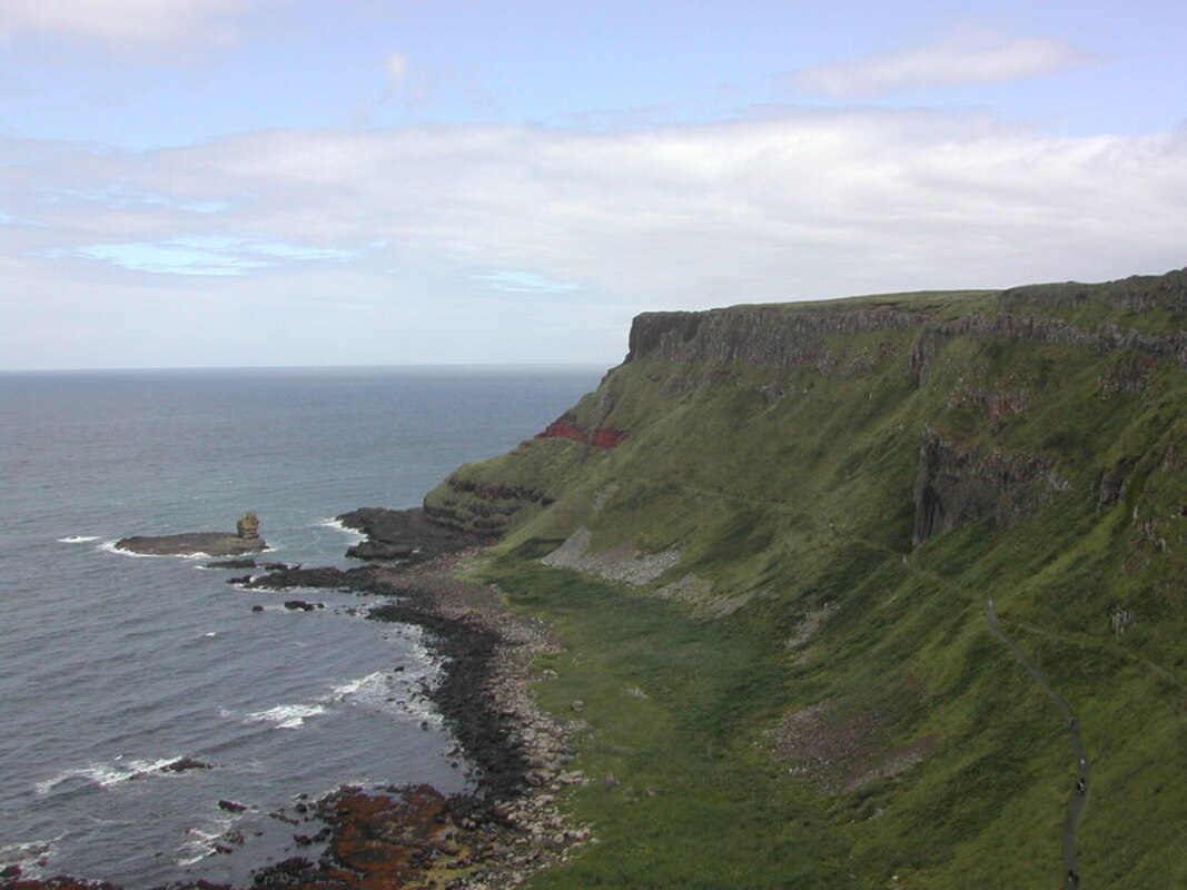 View north-east from the Causeway Coast Way