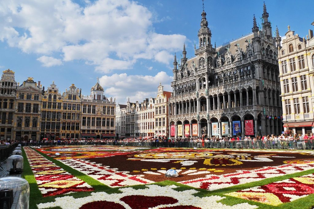 11 Flower Fields Abroad That Feel Like Walking Into a Painting – Her Life Adventures Flower Carpet - Brussels, Belgium
