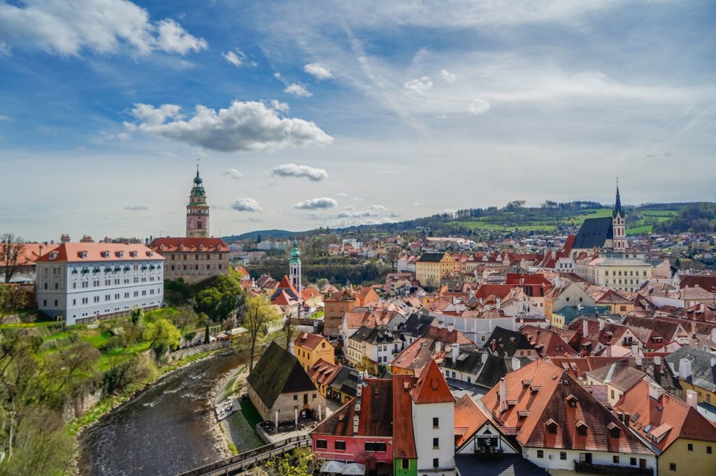 Scenic View of Cesky Krumlov Cityscape
