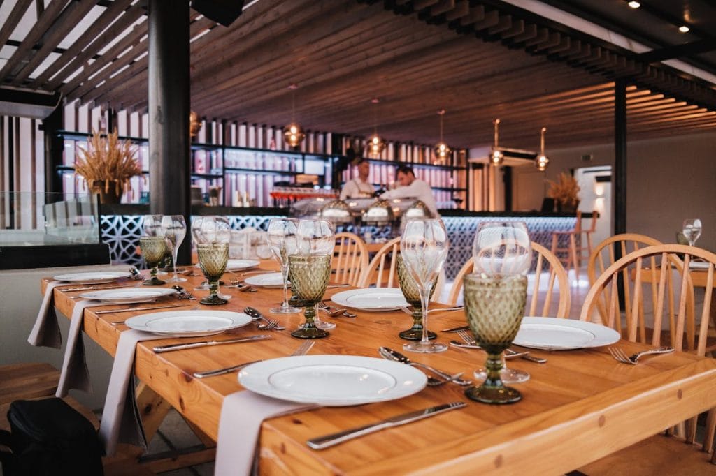 Place Setting in a Banquet Hall