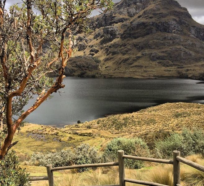 Mountain Beside a Body of Water, Cuenca, Azuay, Ecuador