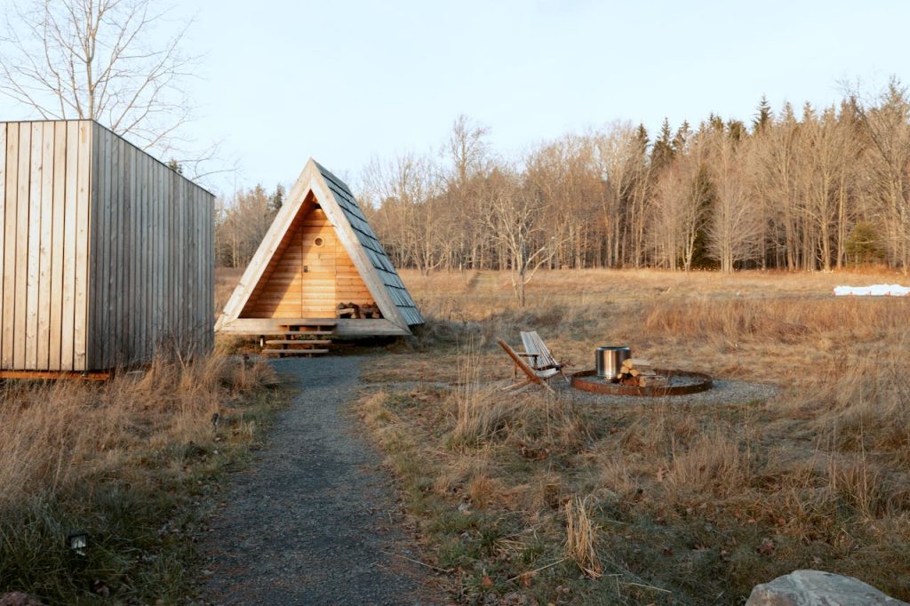 Wooden Cabin on the Forest Outskirt