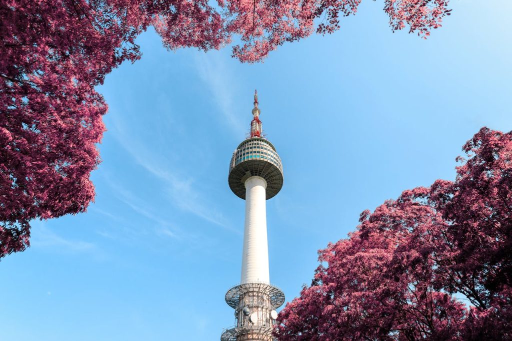Low-Angle Photo of N Seoul Tower in South Korea