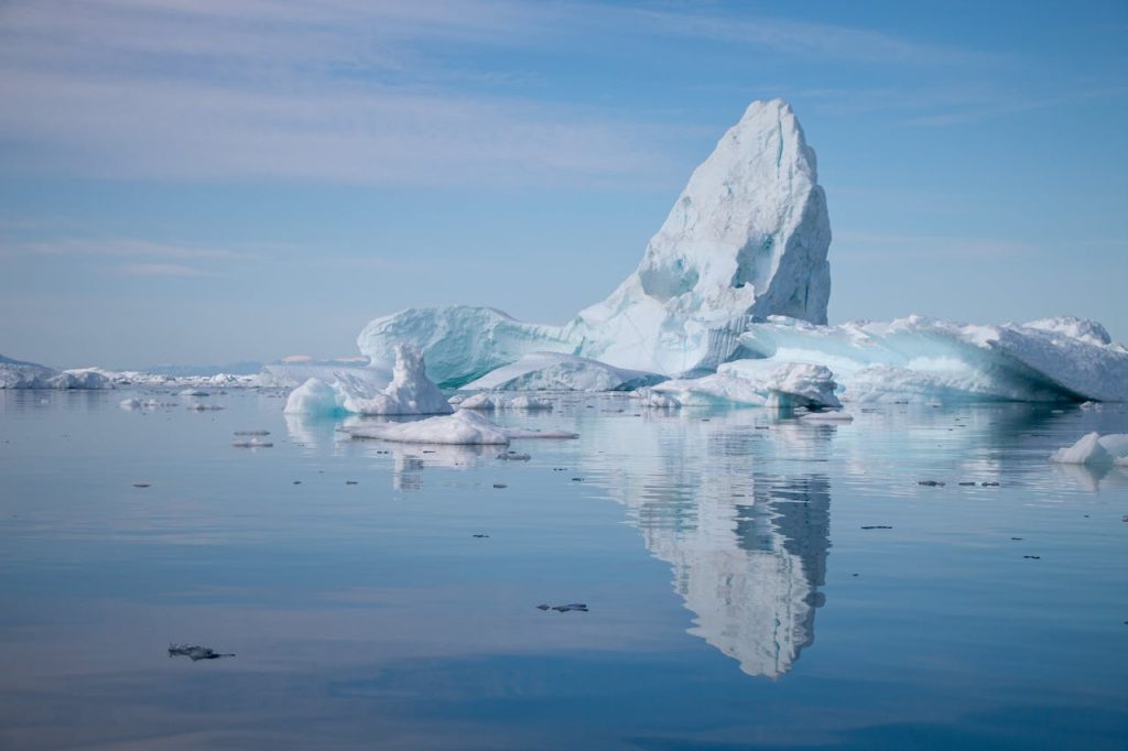 Majestic Iceberg Reflections in Ilulissat, Greenland
