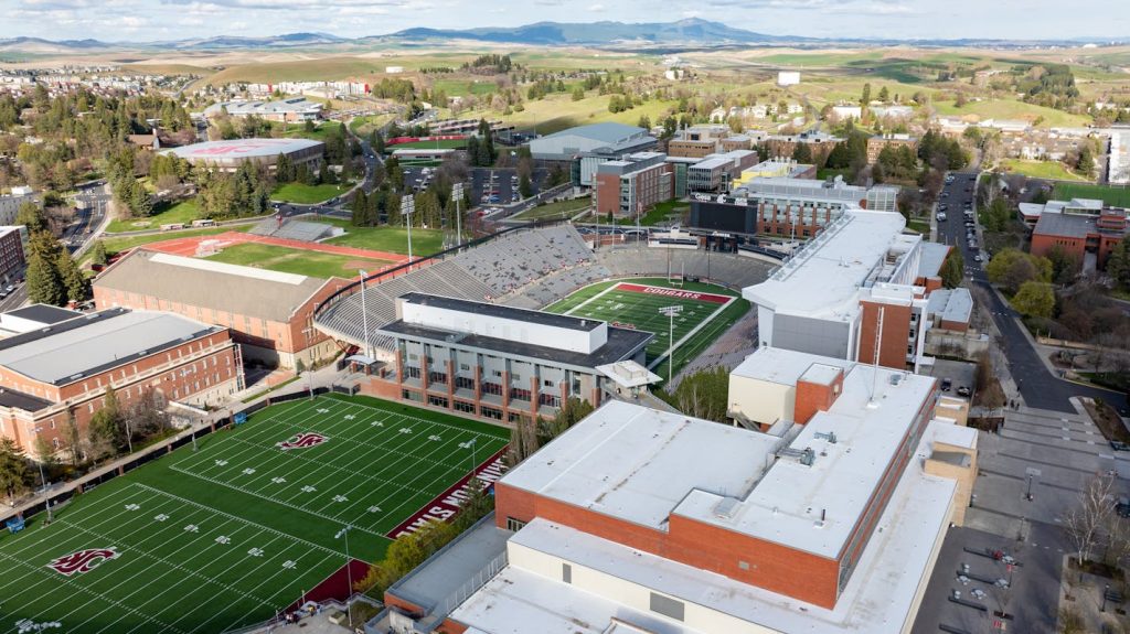 Aerial View of Washington State University Campus