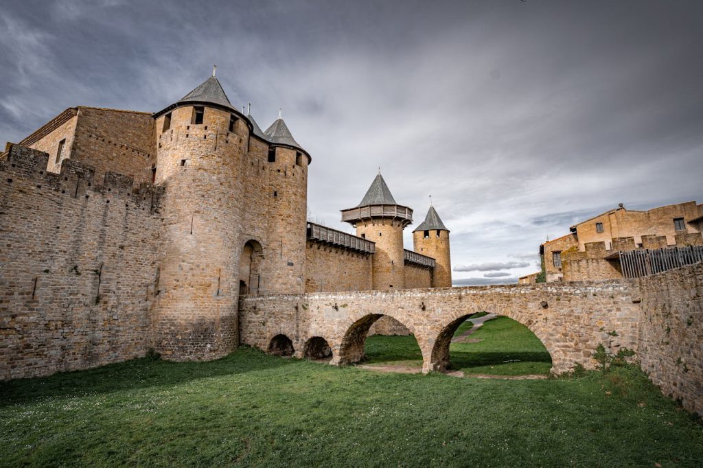 Comtal Castle in Carcassonne in France