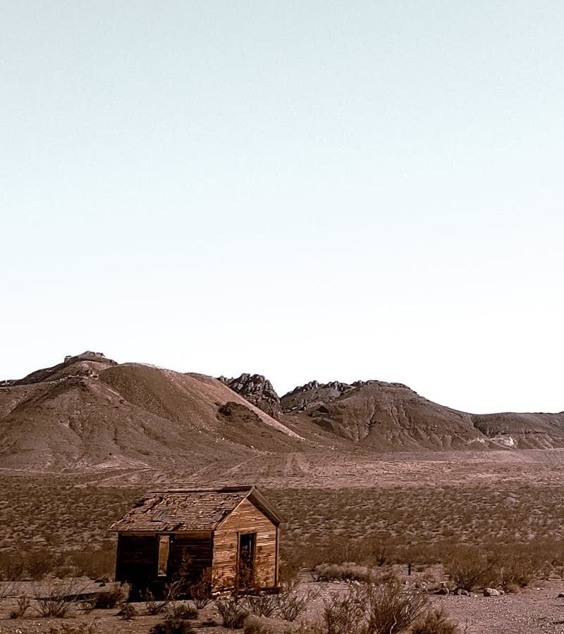 Abandoned Cabin in Deserted Rhyolite Ghost Town