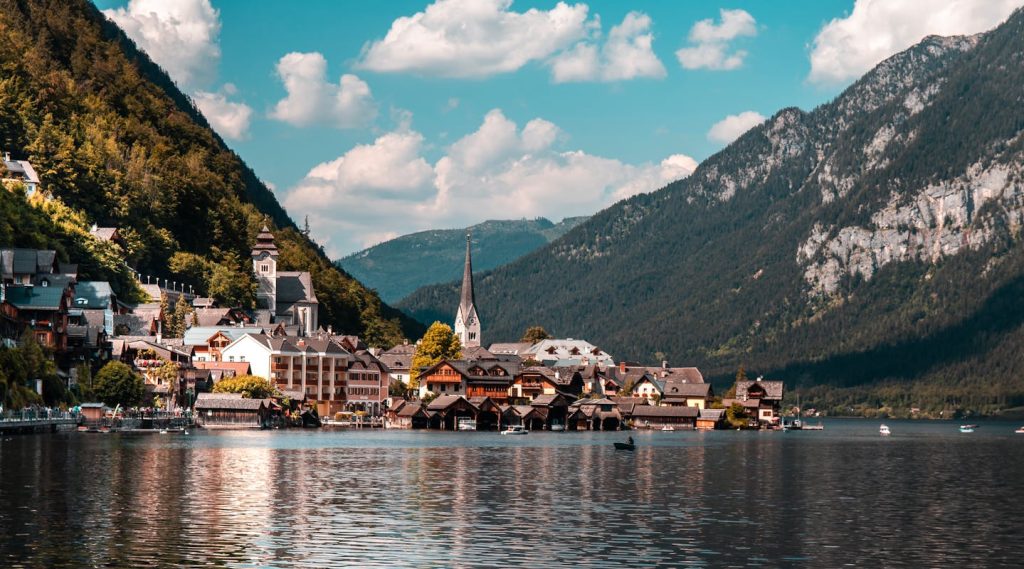 Calm Body of Water in Hallstatt, Austria