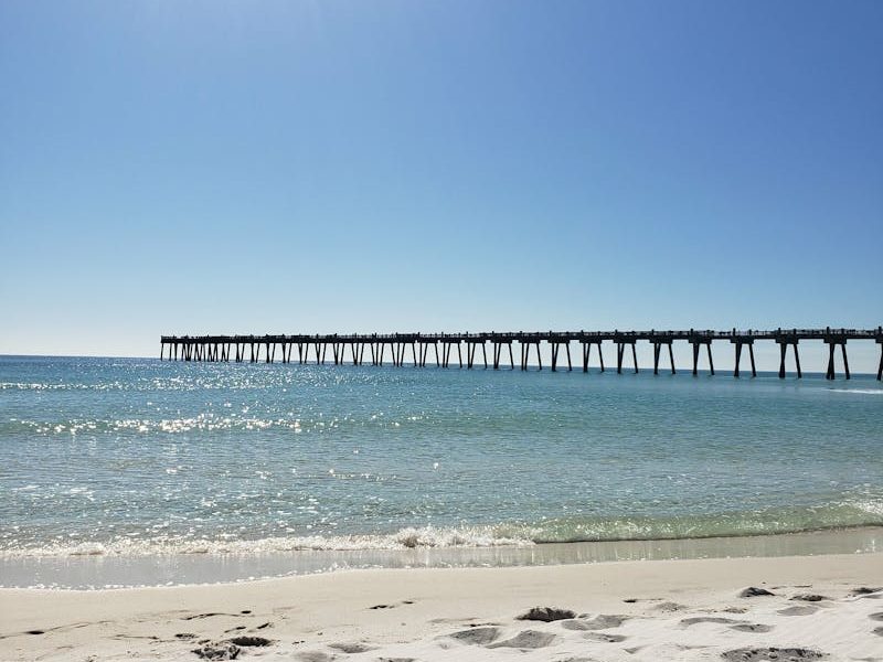 A Dock under Blue Sky, Pensacola, United States