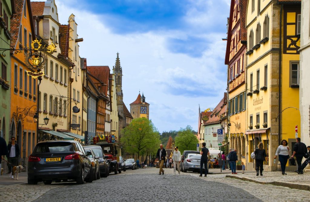 Rothenburg ob der Tauber Historic Street View