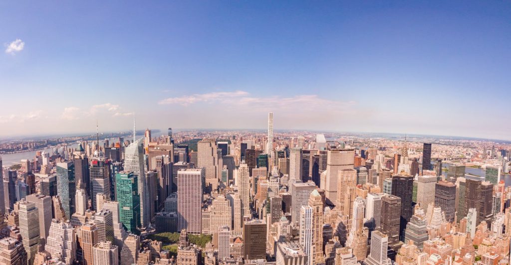 Aerial View of City Buildings
