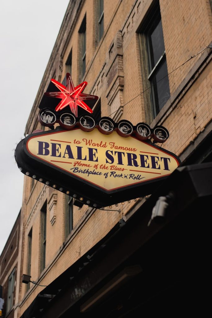 11 Black Heritage Districts Where Music History Still Lives – Her Life Adventures Beale Street Neon Sign in Memphis, Iconic Blues Landmark