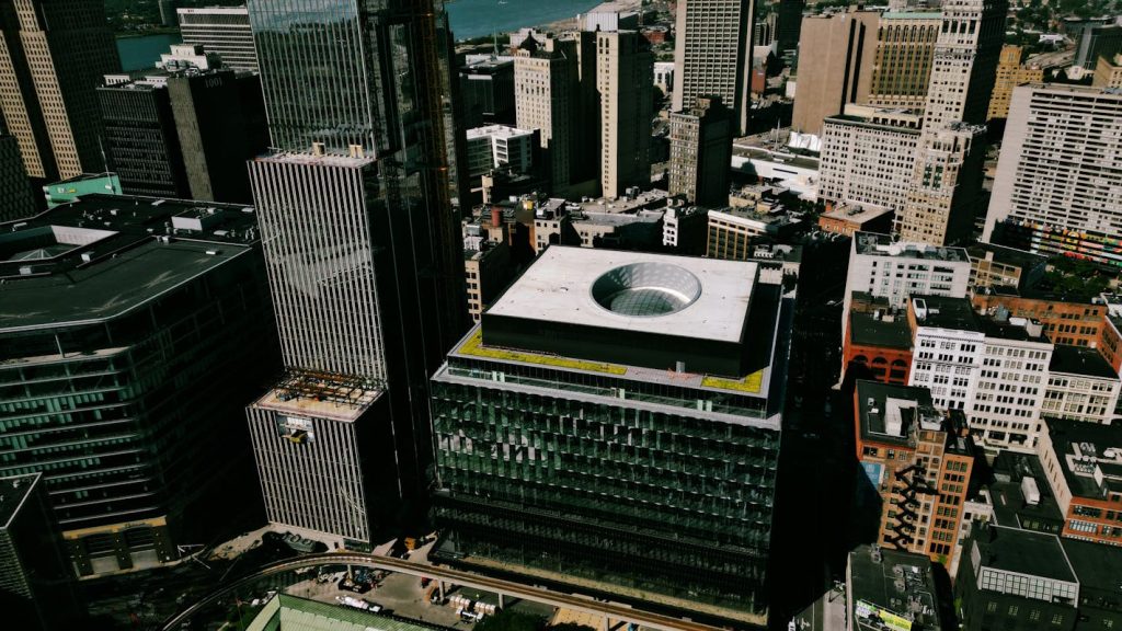 11 Black Heritage Districts Where Music History Still Lives – Her Life Adventures Birds Eye View of Downtown Detroit