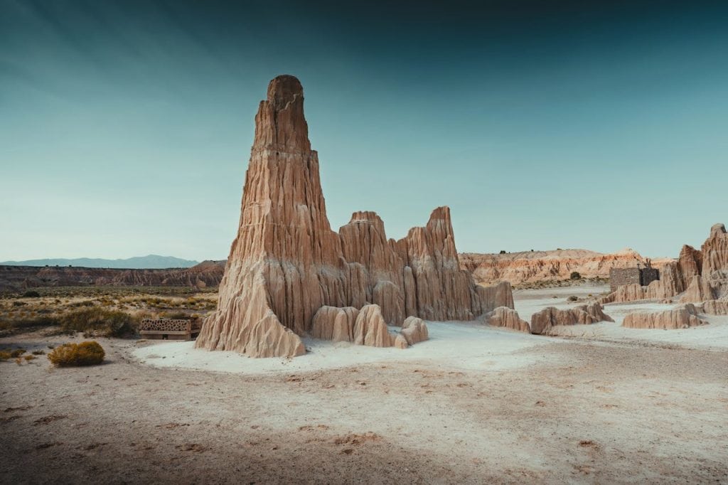 Scenic Views of the Cathedral Gorge State Park, Lincoln County, Nevada