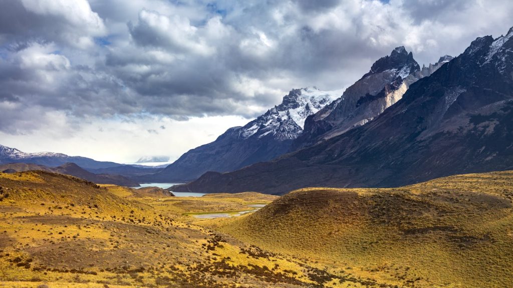 Scenic View of Torres del Paine Mountains