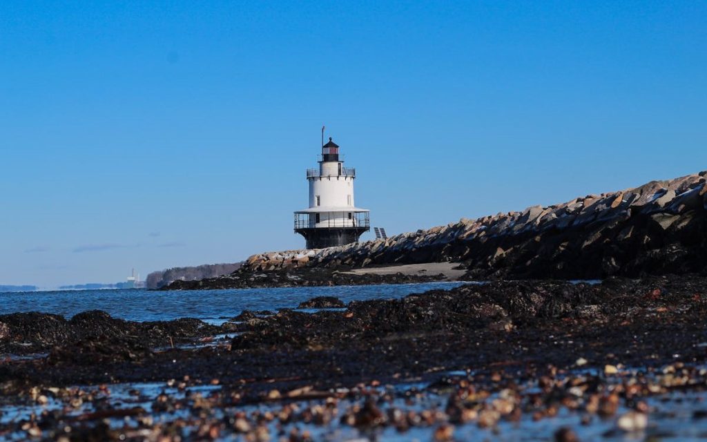 Spring Point Ledge Lighthouse in South Portland, Maine