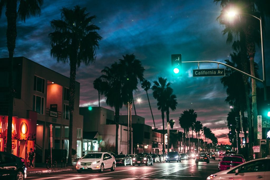 11 Black Heritage Districts Where Music History Still Lives – Her Life Adventures Busy city street in tropical town at night