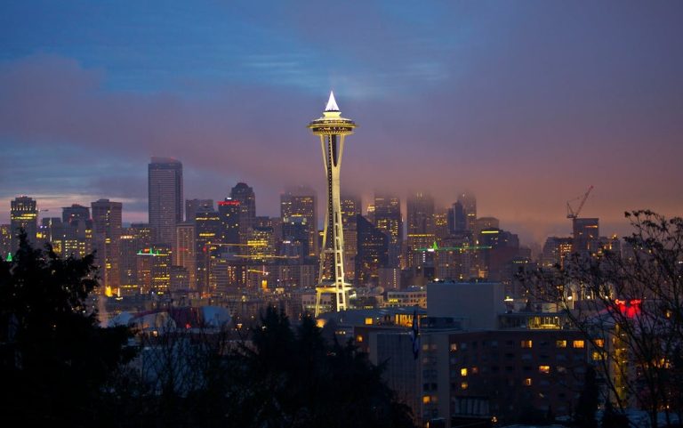 Space Needle in Seattle, US