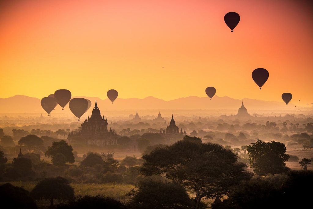 7 Places Around the World Where Sunrise Is Considered Sacred – Her Life Adventures Silhouette Of Hot Air Balloons