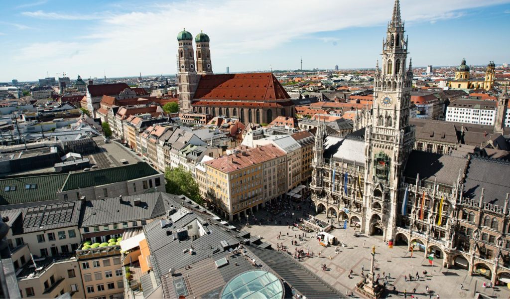 Aerial View Of A Cityscape
