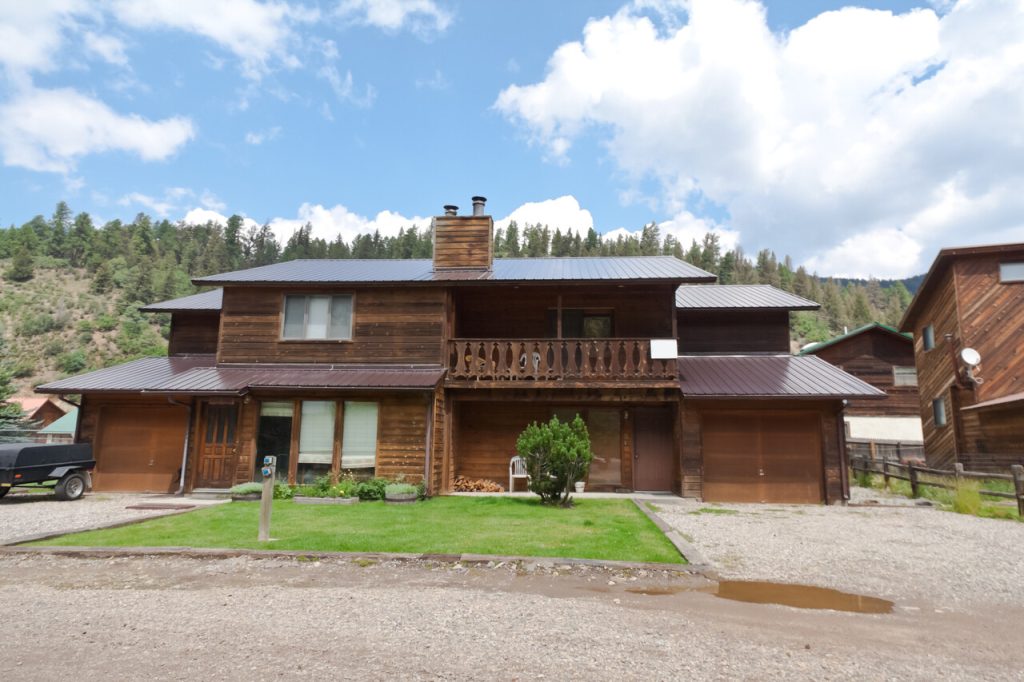 Ski house in Sangre de Cristo mountains east of Taos New Mexico.