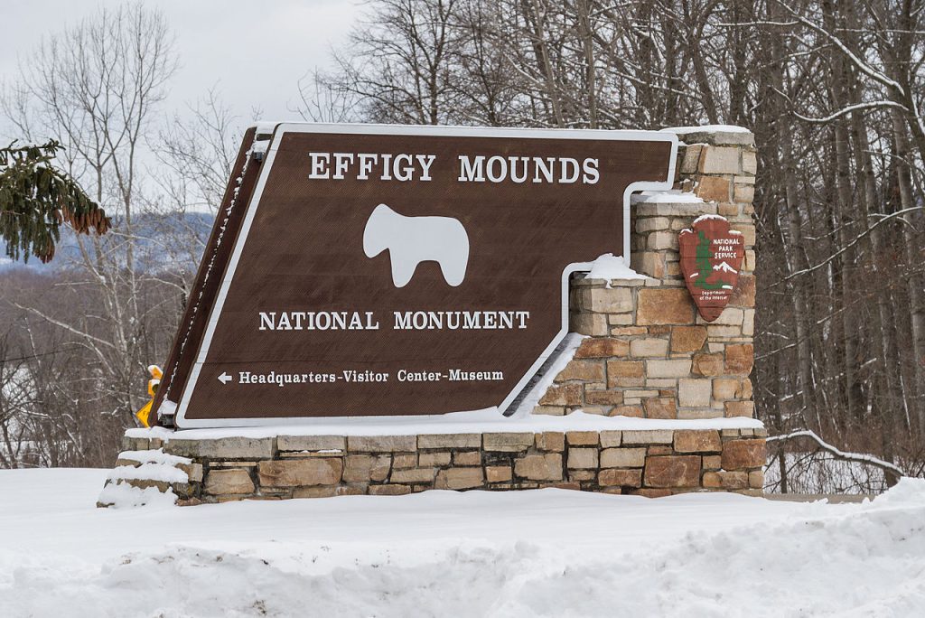 Effigy Mounds National Monument near Harpers Ferry, Iowa.