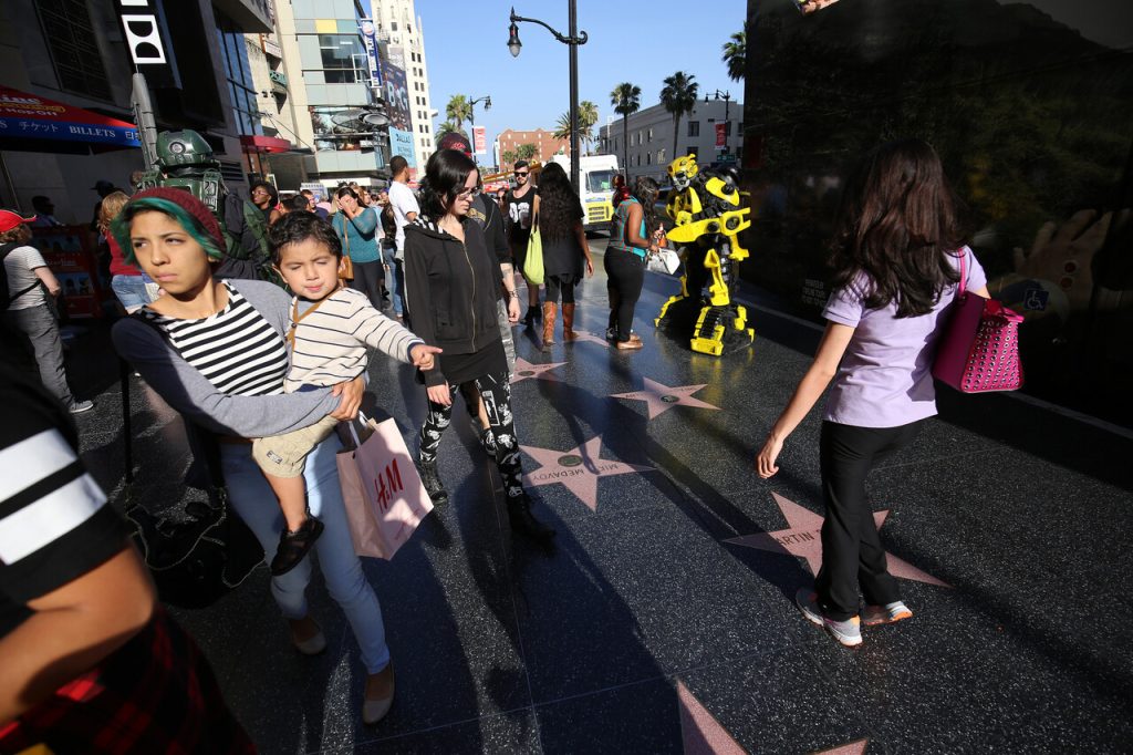 exteriors of the Grauman's chinese theatre, in Hollywood, Los Angeles