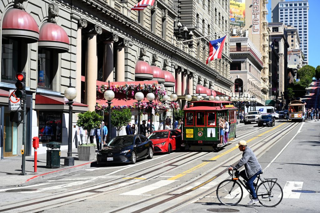 The Union Square, most popular Shopping Districts in San Francisco.