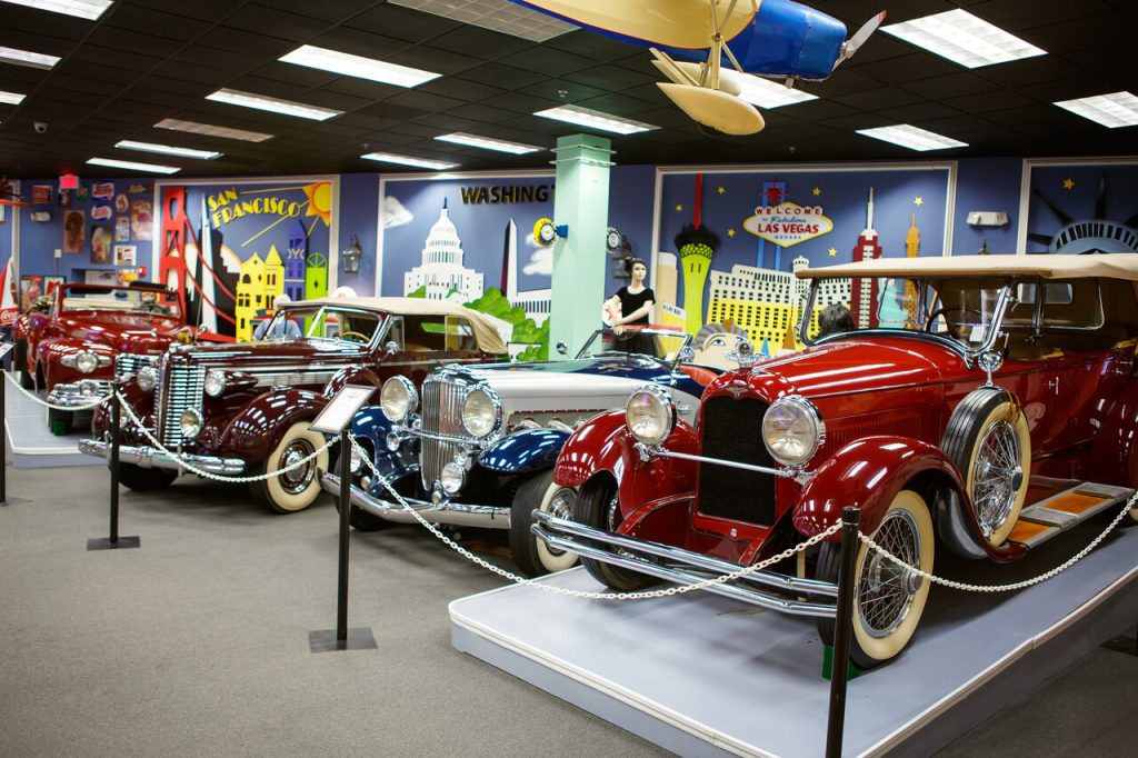 Miami Auto Museum exhibits a collection of vintage and cinema au