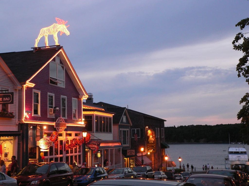 christmas in  bar harbor, maine