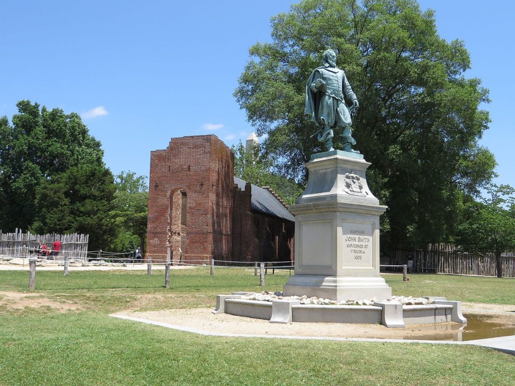 Captain John Smith Statue, Historic Jamestowne, Colonial National Historical Park, Jamestown, Virginia