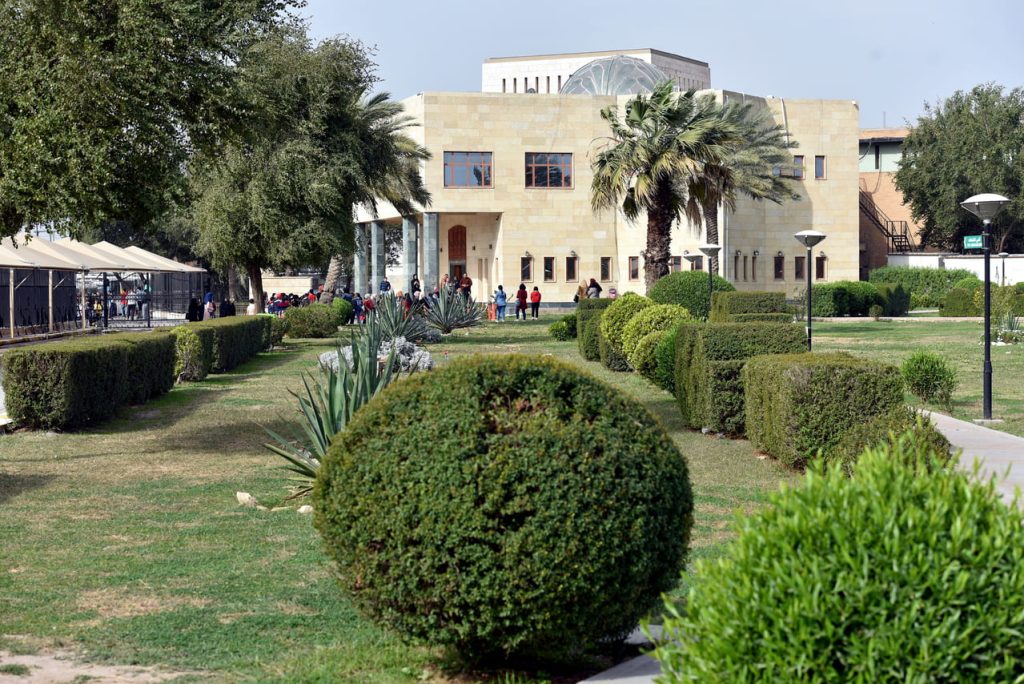 Courtyard of the Iraq Museum in Baghdad, Iraq