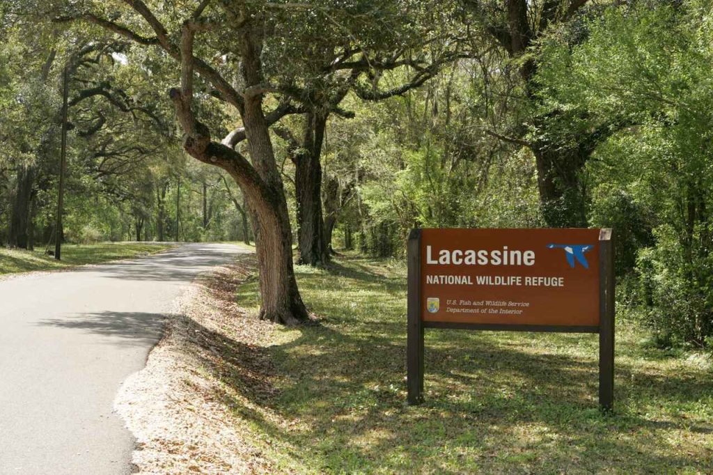 Entrance to Lacassine national wildlife refuge