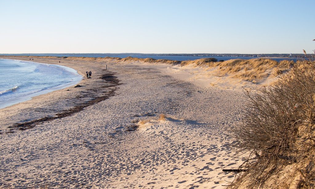 Napatree Point beach in Rhode Island